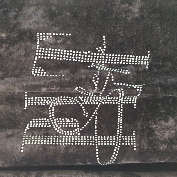 PRETTYLITTLETHING Shape Black Velour Diamante Unitard New with Tags Size 14 - Picture 7 of 7